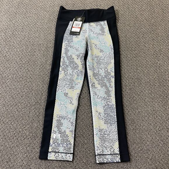 UA Under Armour Compression Leggings Womens Size XS Heat Gear Graphic Leggings - Picture 1 of 5